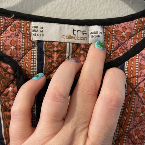 Zara TRF Collection printed boho dress with quilted detail - Picture 3 of 7